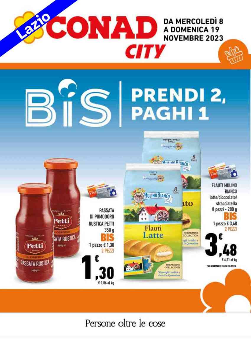 Volantino Conad City Lazio dal 8 al 19 novembre 2023