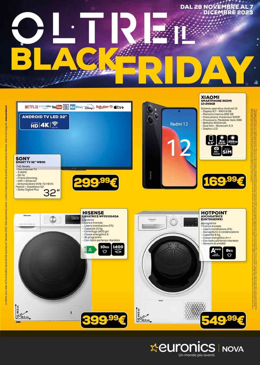 Volantino Euronics dal 28 novembre al 7 dicembre 2023