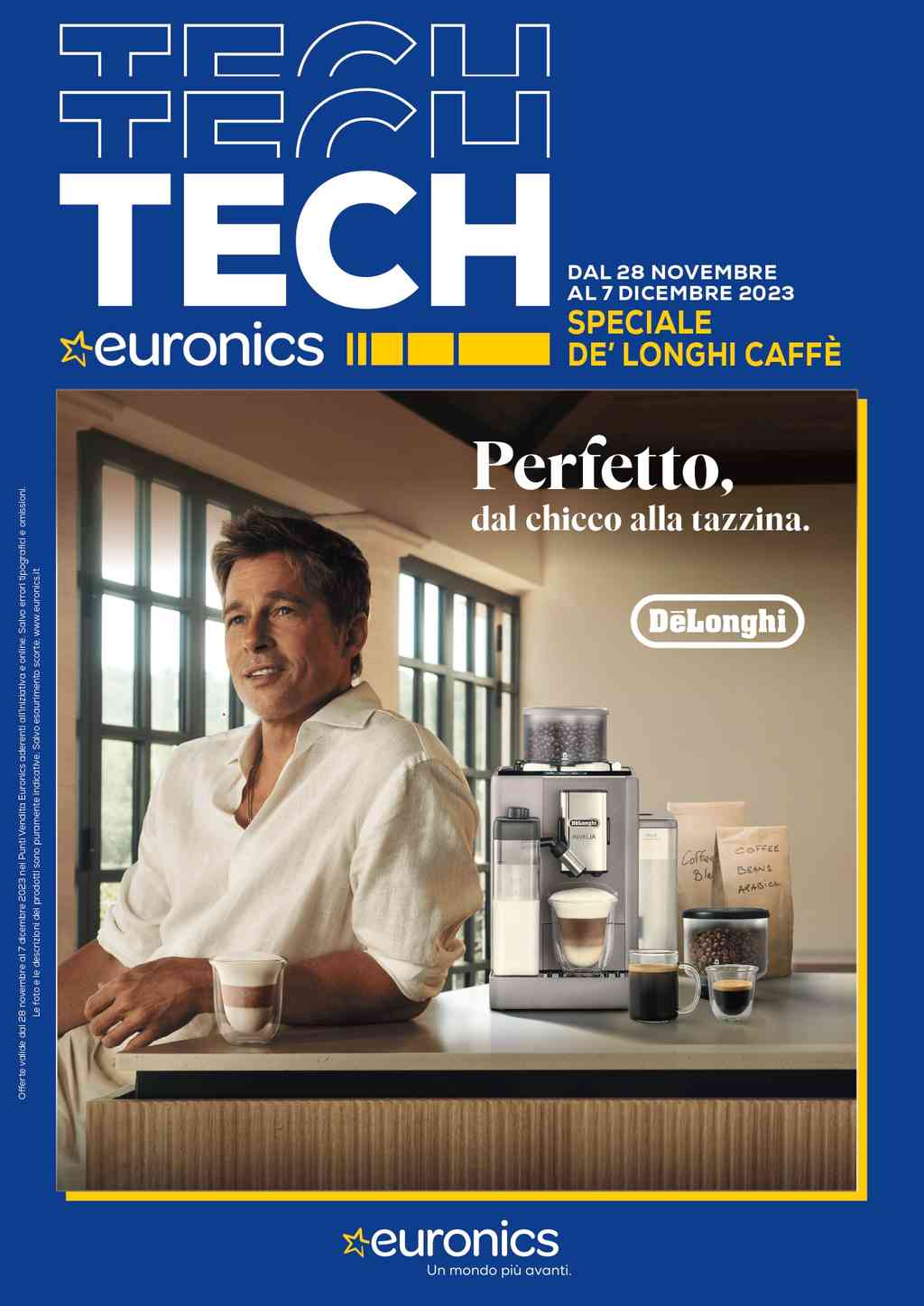 Volantino Euronics Speciale De’ Longhi Caffè dal 28 novembre al 7 dicembre 2023