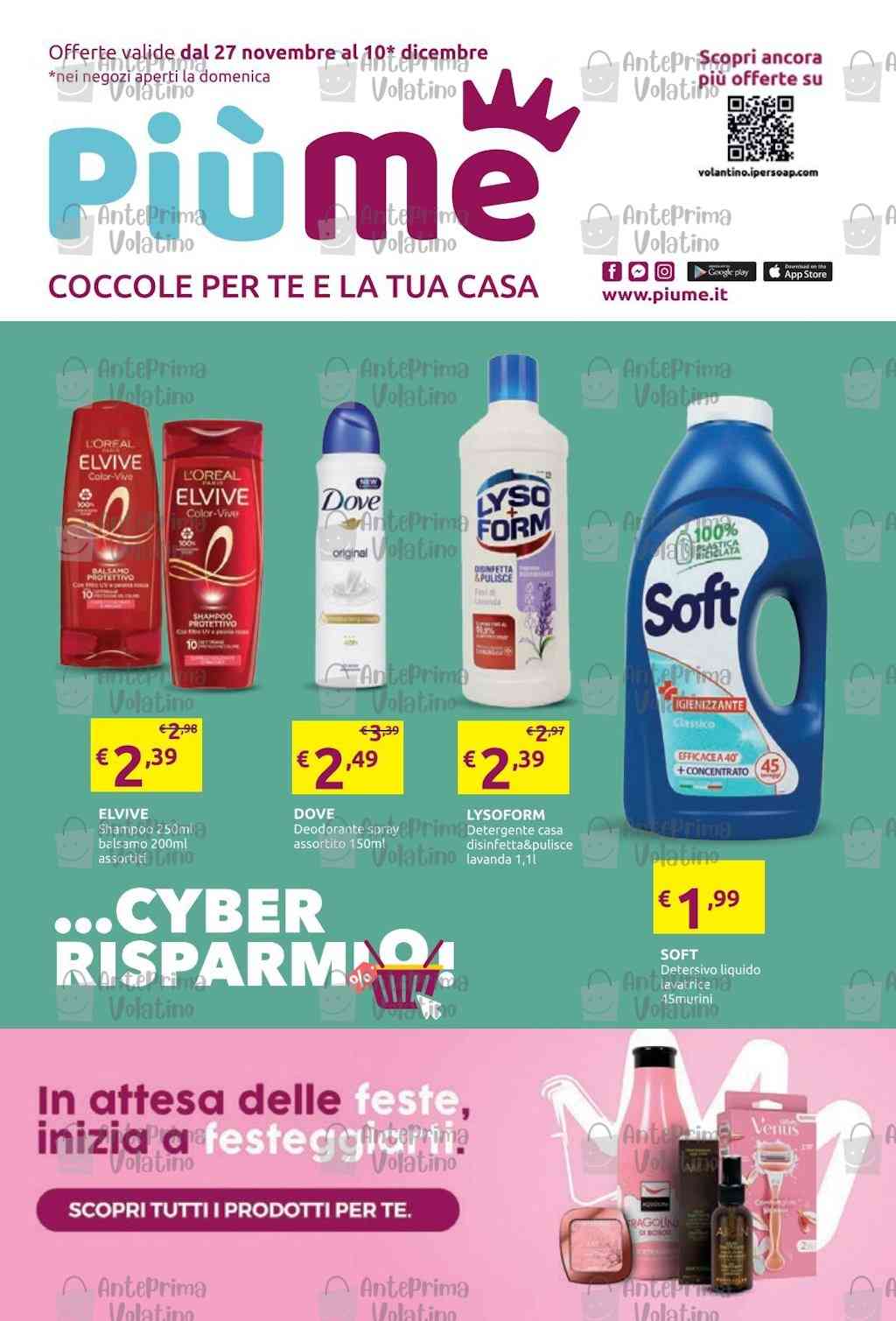 Volantino PiùMe dal 27 novembre al 10 dicembre 2023   