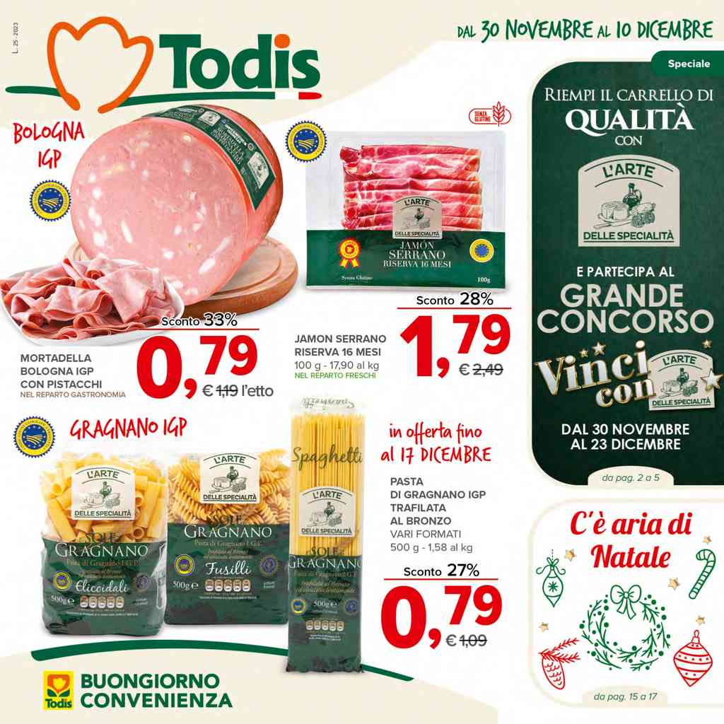Volantino Todis dal 30 novembre al 10 dicembre 2023