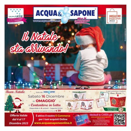 Volantino Acqua e Sapone Sicilia dal 4 al 17 dicembre 2023
