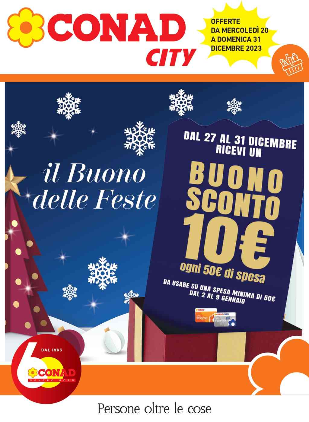 Volantino Conad City Lombardia dal 20 al 31 dicembre 2023