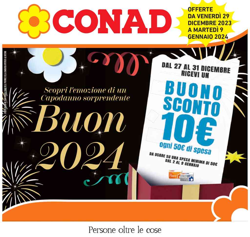 Volantino Conad Lombardia dal 29 dicembre 2023 dal 9 gennaio 2024