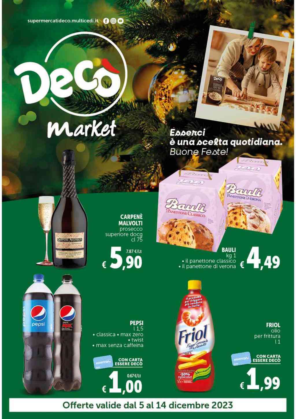 Volantino Decò Market dal 5 al 14 dicembre 2023