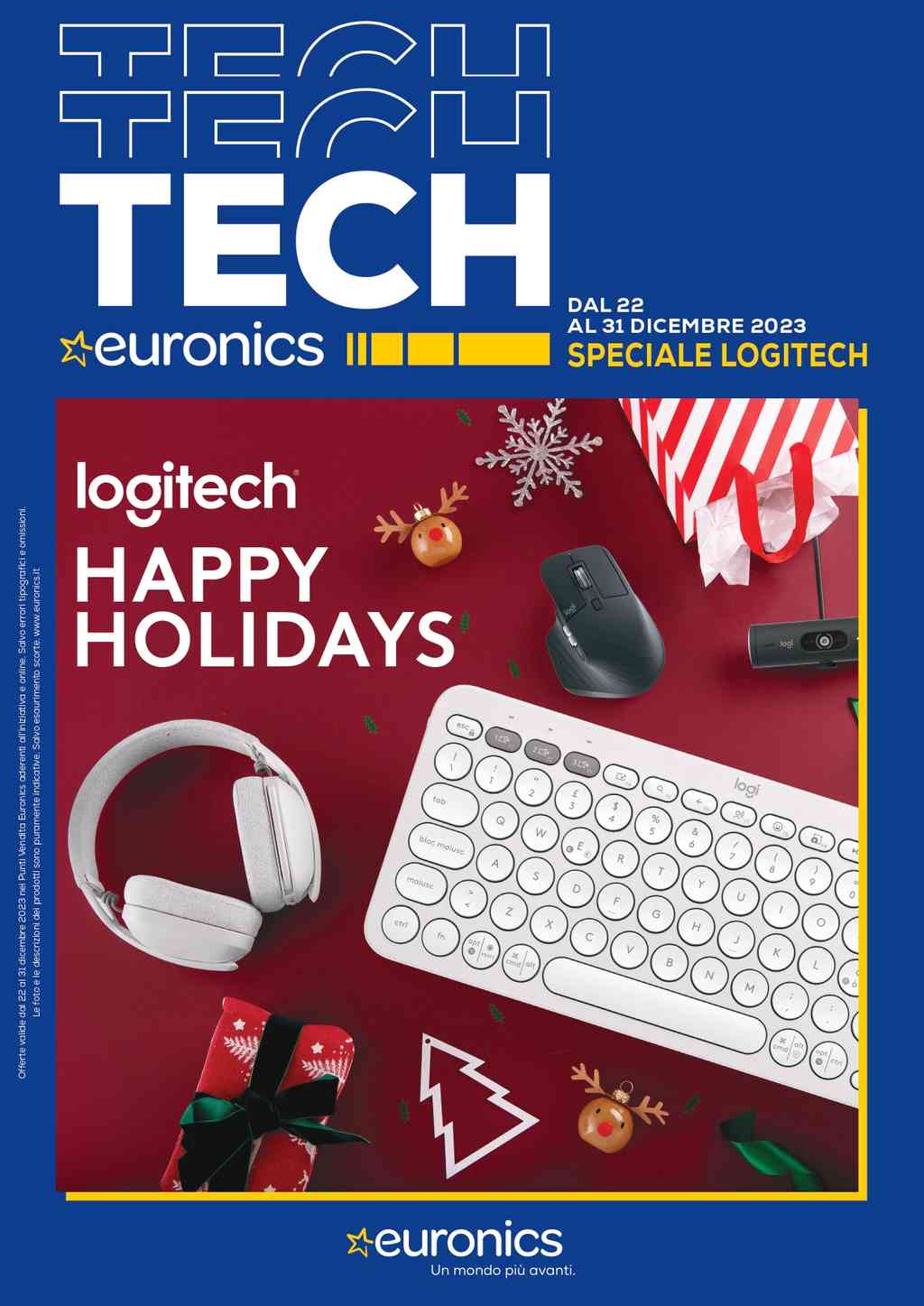Volantino Euronics Speciale Logitech dal 22 al 31 dicembre 2023