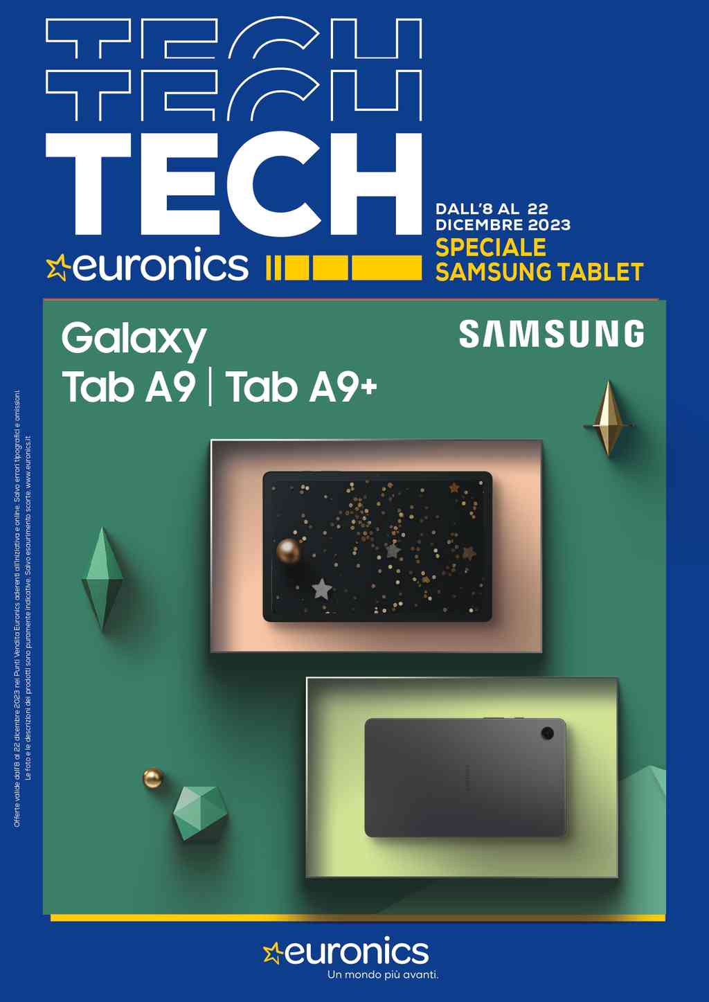 Volantino Euronics Speciale Samsung Tablet dal 8 al 22 dicembre 2023