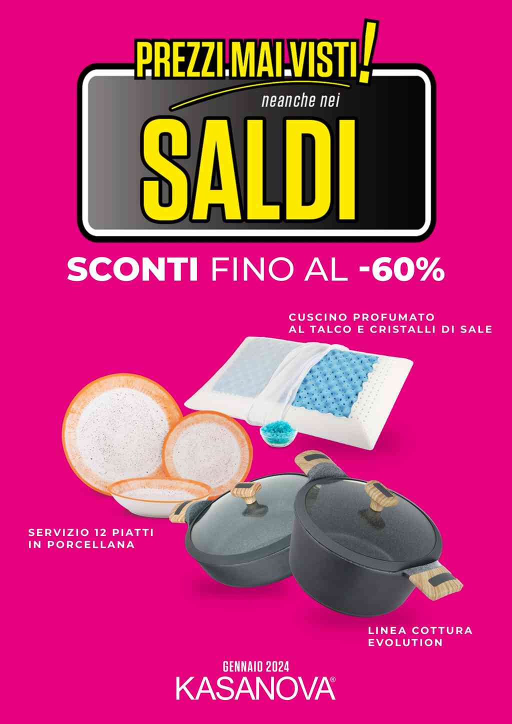 Volantino Kasanova di gennaio 2024