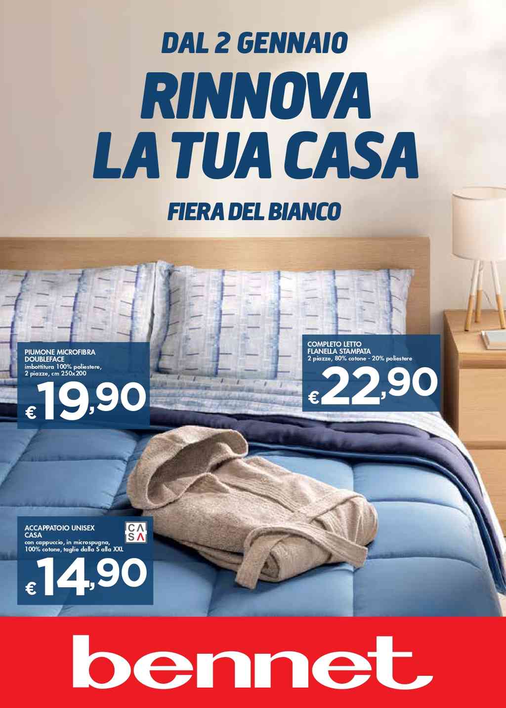 Volantino Bennet Casa dal 2 al 24 gennaio 2024
