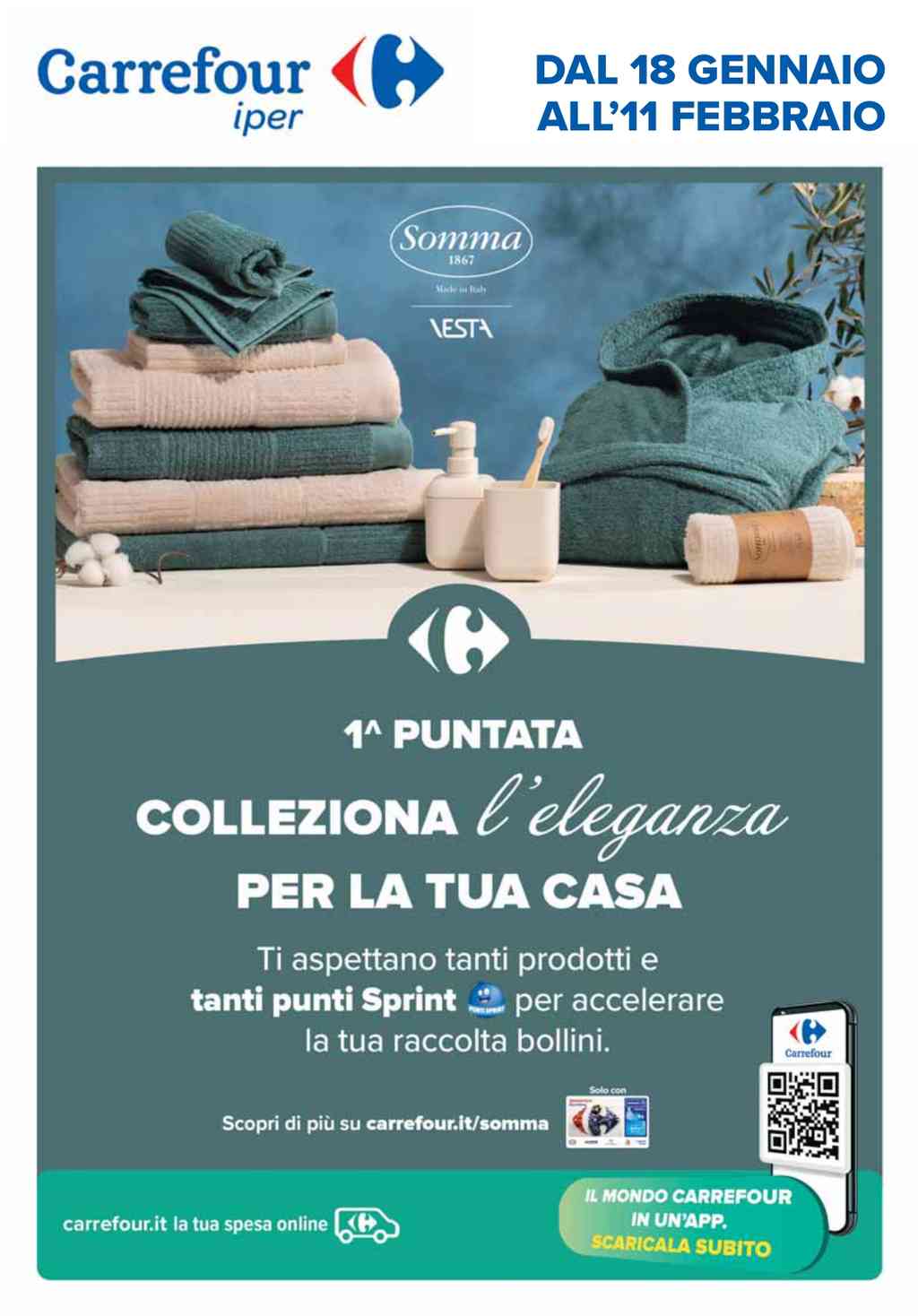 Volantino Carrefour Collezione Somma dal 18 gennaio al 11 febbraio 2024