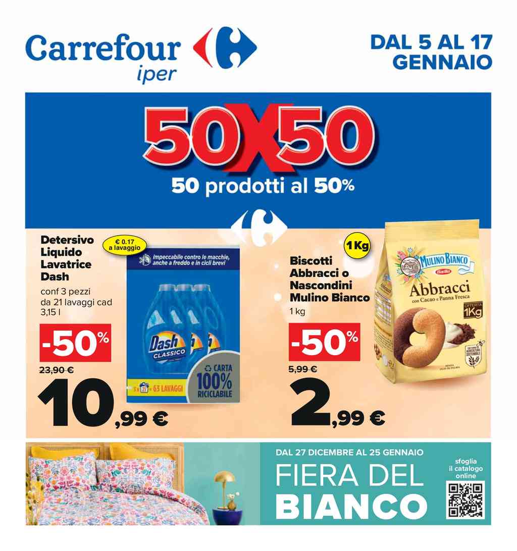 Volantino Carrefour Iper dal 5 al 17 gennaio 2024