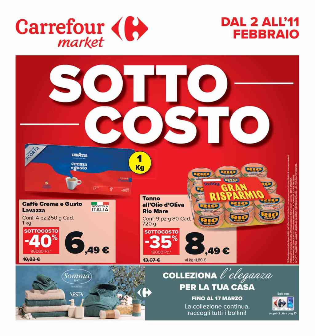 Volantino Carrefour Market dal 2 al 11 febbraio 2024