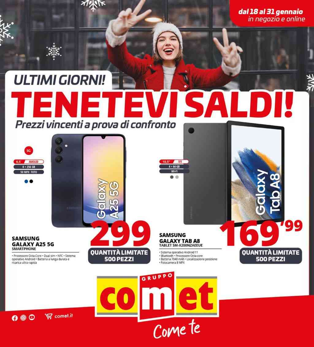 Volantino Comet dal 18 al 31 gennaio 2024