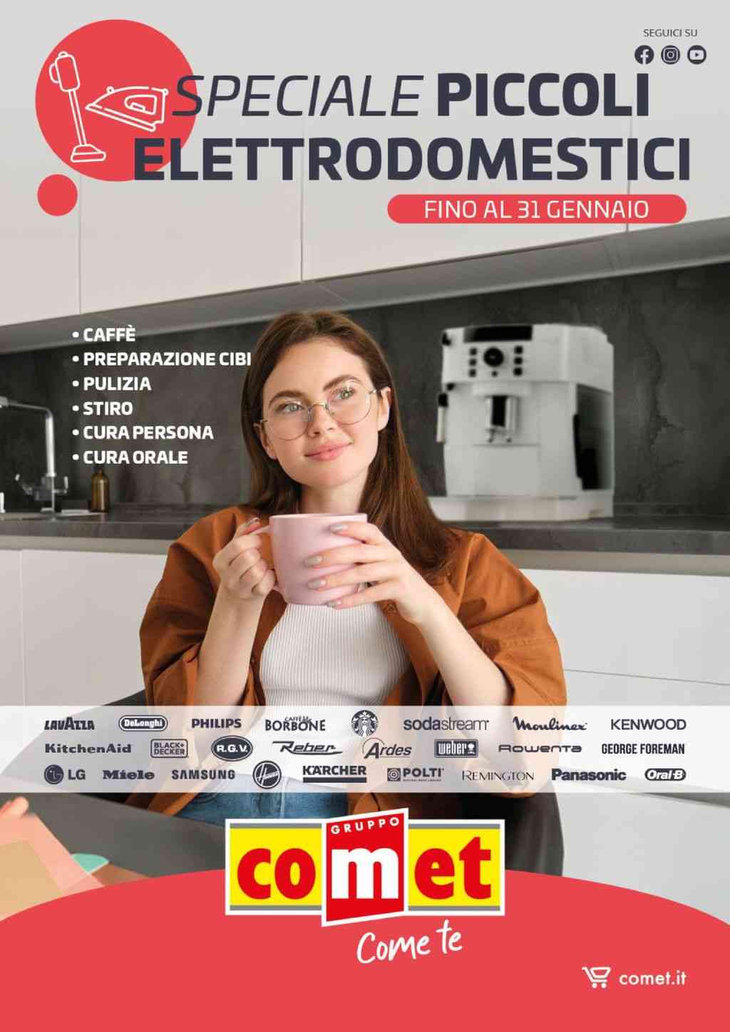 Volantino Comet Speciale Piccoli Elettrodomestici dal 17 al 31 gennaio 2024