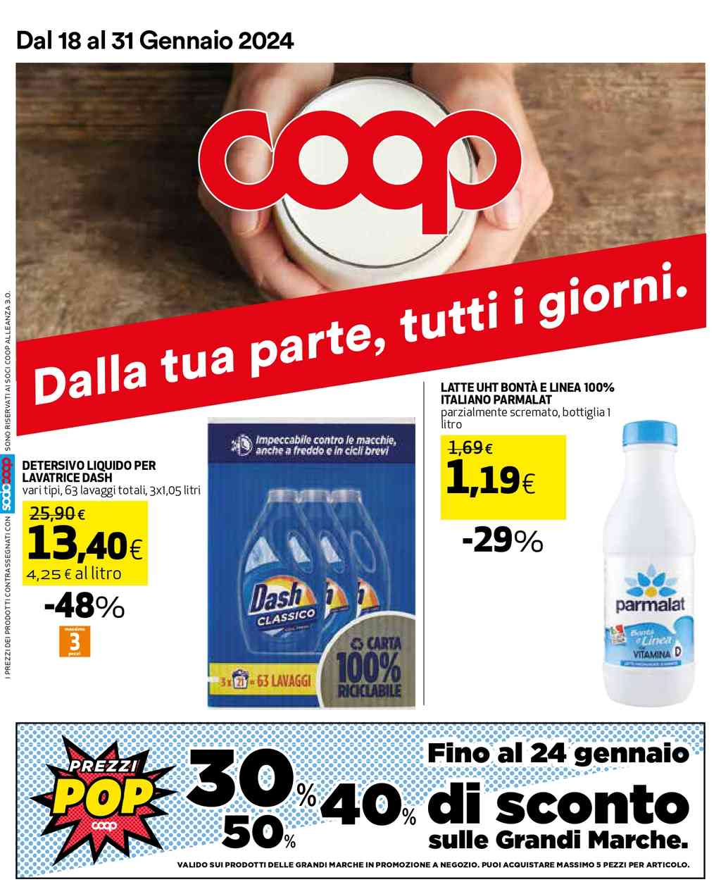 Volantino Coop Alleanza 3.0 dal 18 al 31 gennaio 2024