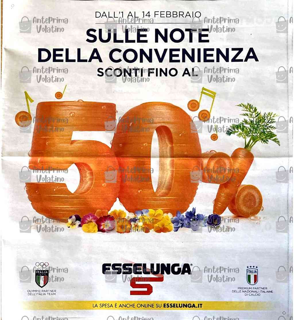 Volantino Esselunga dal 1 al 14 febbraio 2024