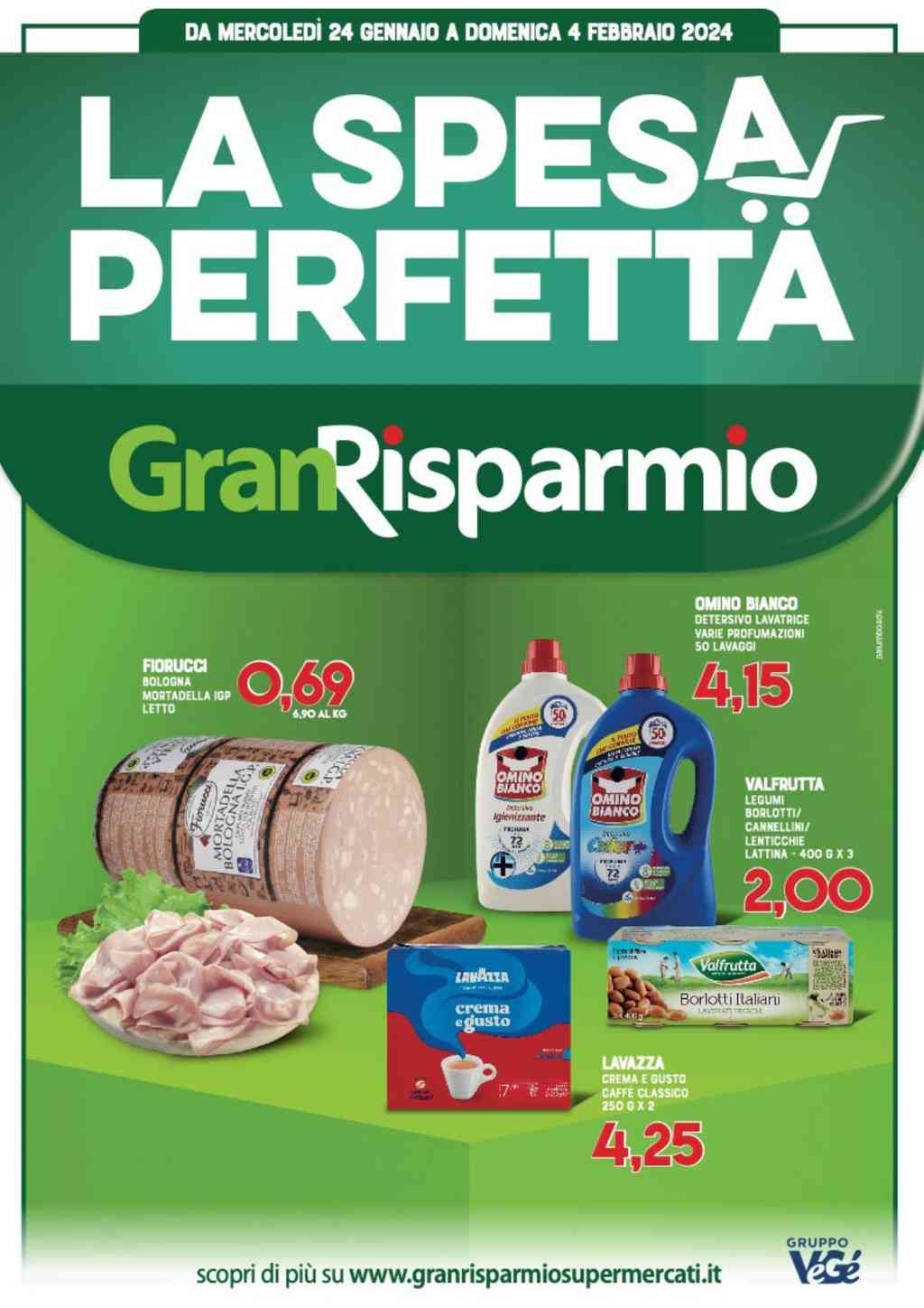 Volantino Gran Risparmio dal 24 gennaio al 4 febbraio 2024