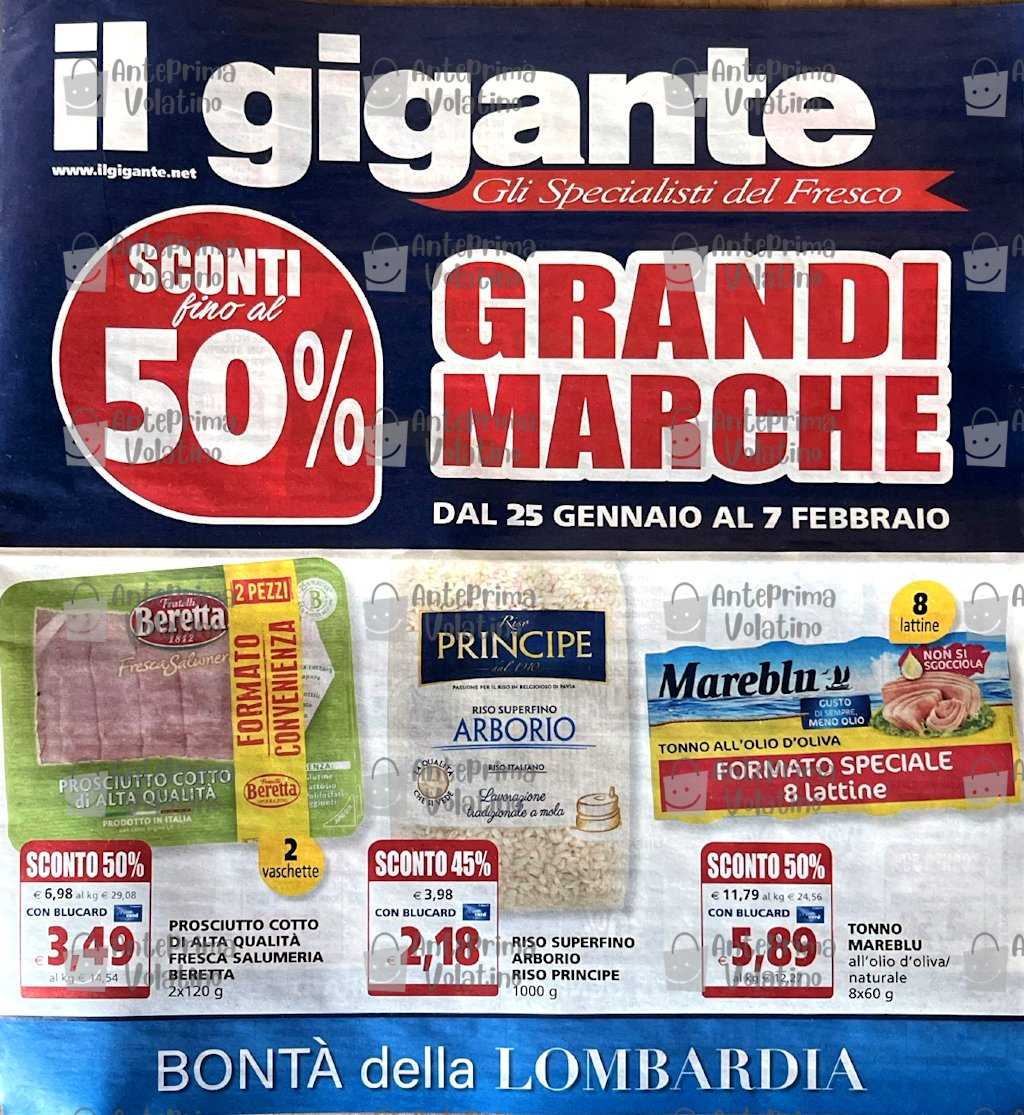 Volantino Il Gigante dal 25 gennaio al 7 febbraio 2024