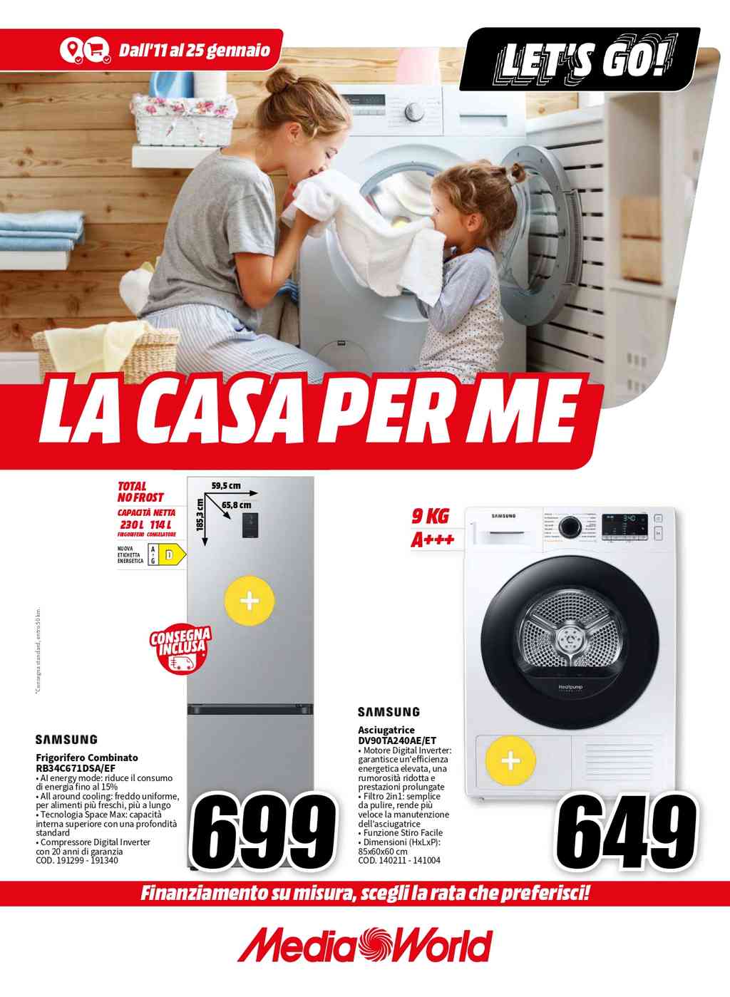 Volantino Mediaworld Speciale Casa dal 11 al 25 gennaio 2024