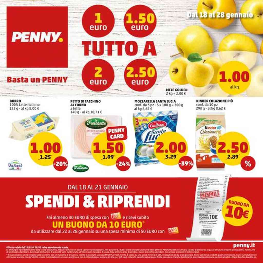 Volantino Penny dal 18 al 28 gennaio 2024