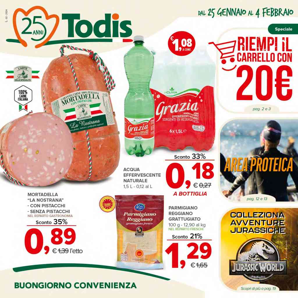 Volantino Todis dal 25 gennaio al 4 febbraio 2024