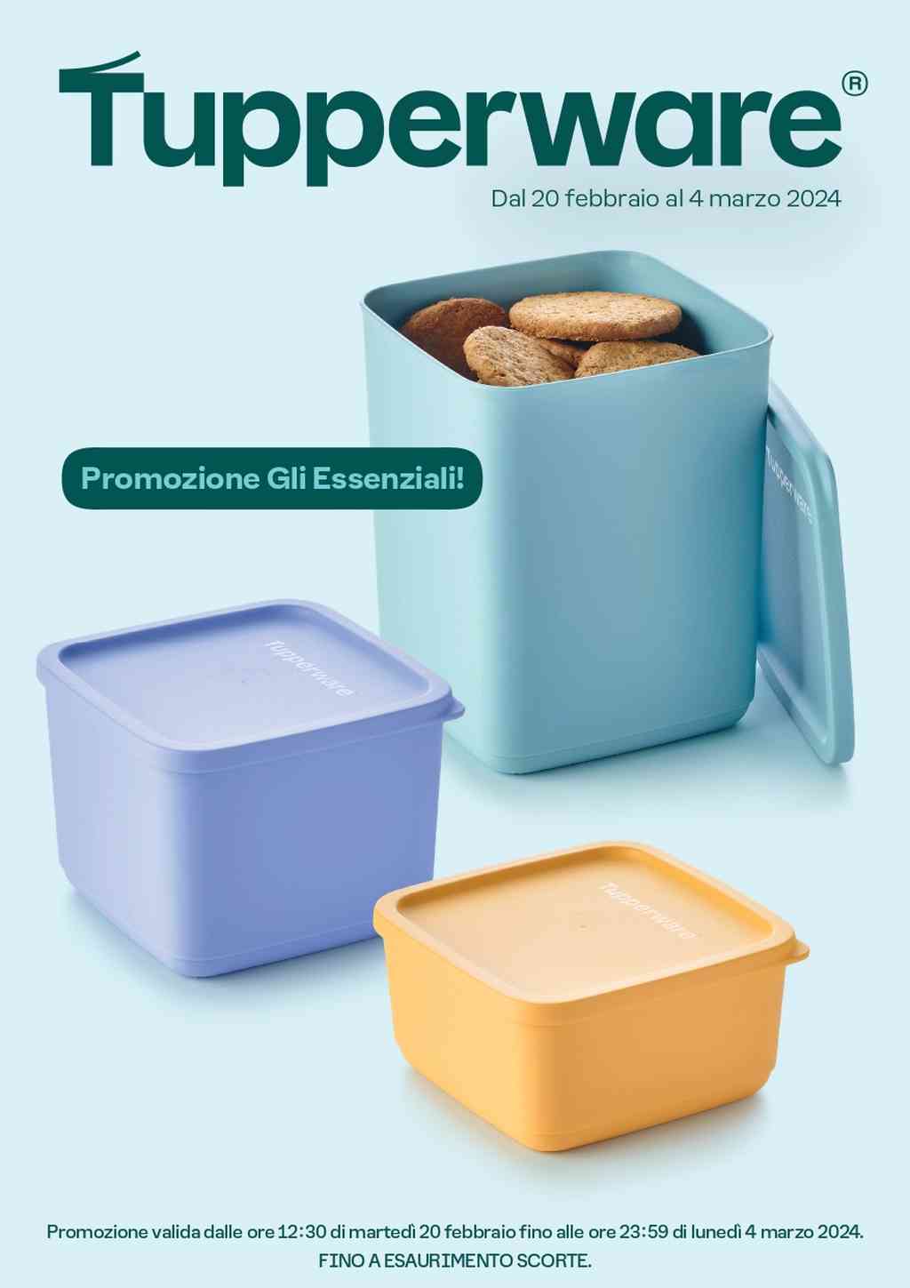 Catalogo Tupperware Promozione Gli Essenziali dal 20 febbraio al 4 marzo 2024