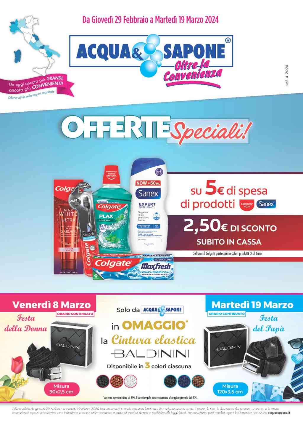 Volantino Acqua e Sapone dal 29 febbraio al 19 marzo 2024