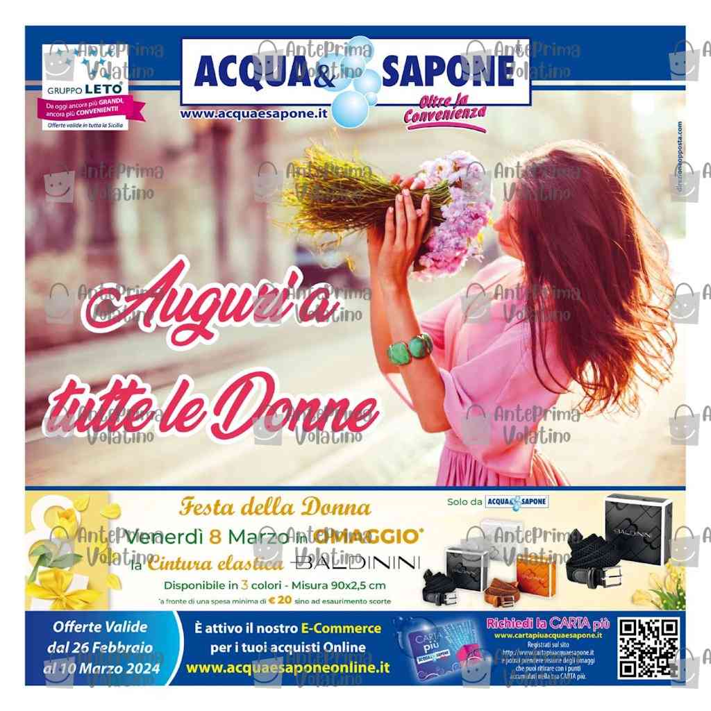 Volantino Acqua e Sapone Sicilia dal 26 febbraio al 10 marzo 2024