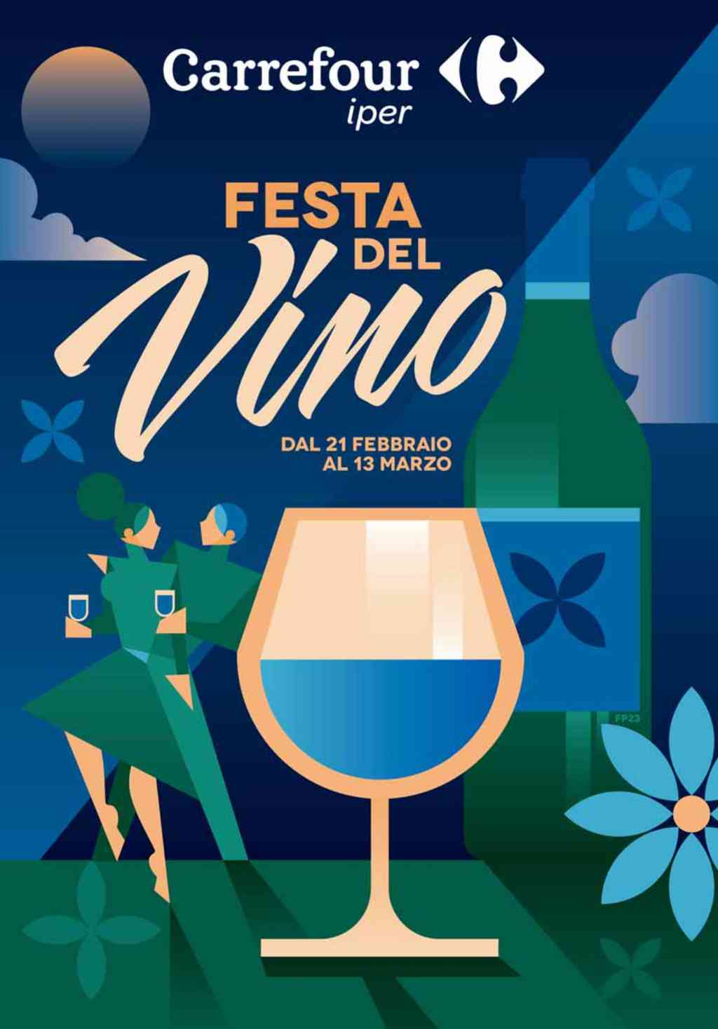 Volantino Carrefour Iper Festa del Vino dal 21 febbraio al 13 marzo 2024