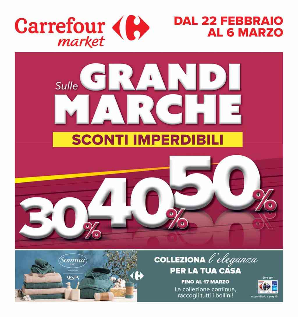 Volantino Carrefour Market dal 22 febbraio al 6 marzo 2024