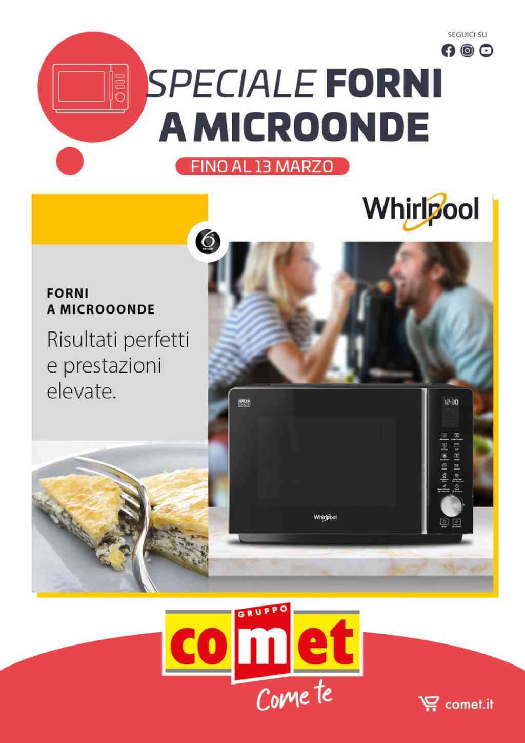 Volantino Comet Speciale Forni a Microonde dal 22 febbraio al 13 marzo 2024