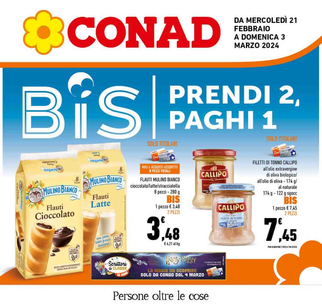 Volantino Conad Lazio dal 21 febbraio al 3 marzo 2024