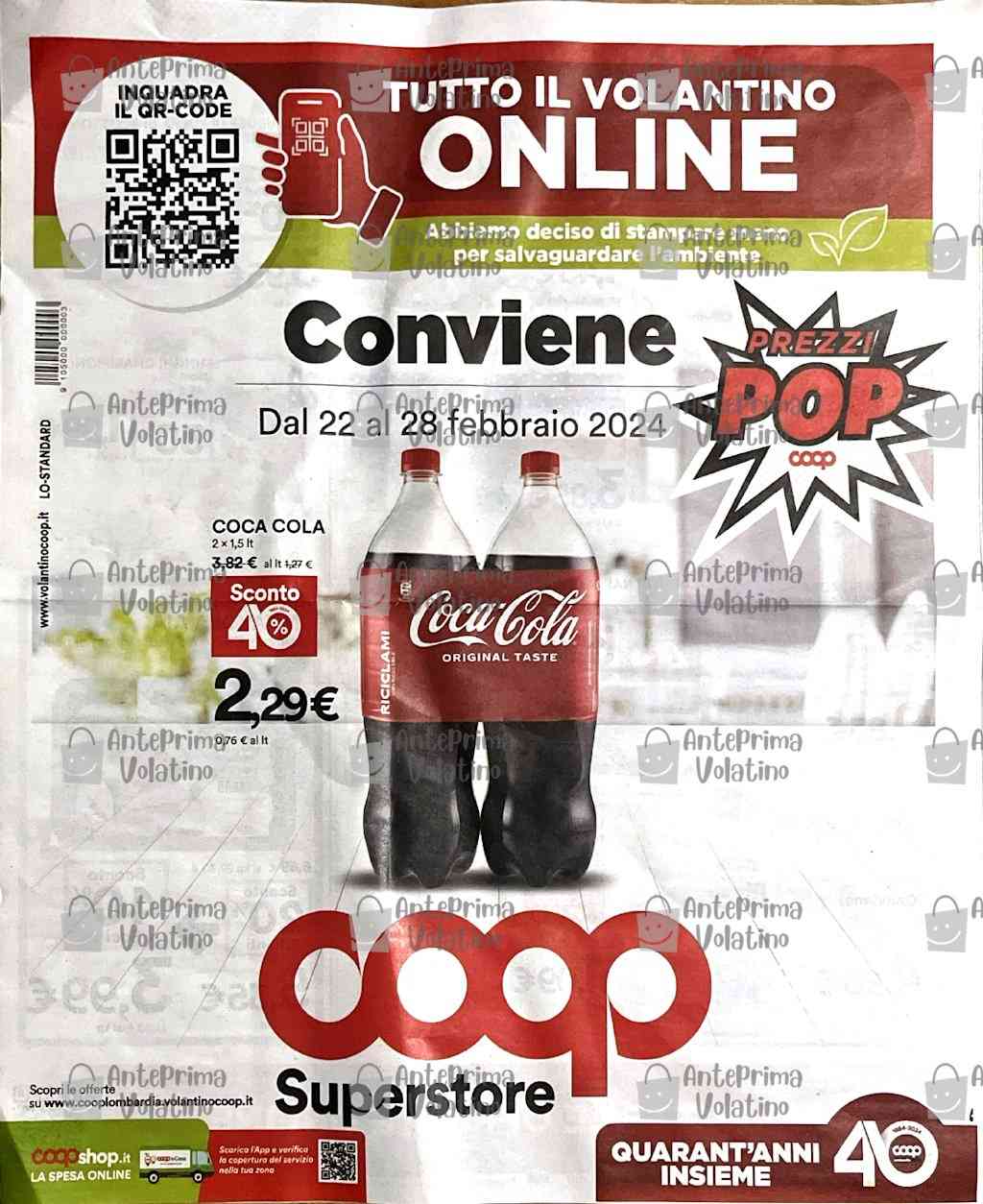 Volantino Coop dal 22 al 28 febbraio 2024