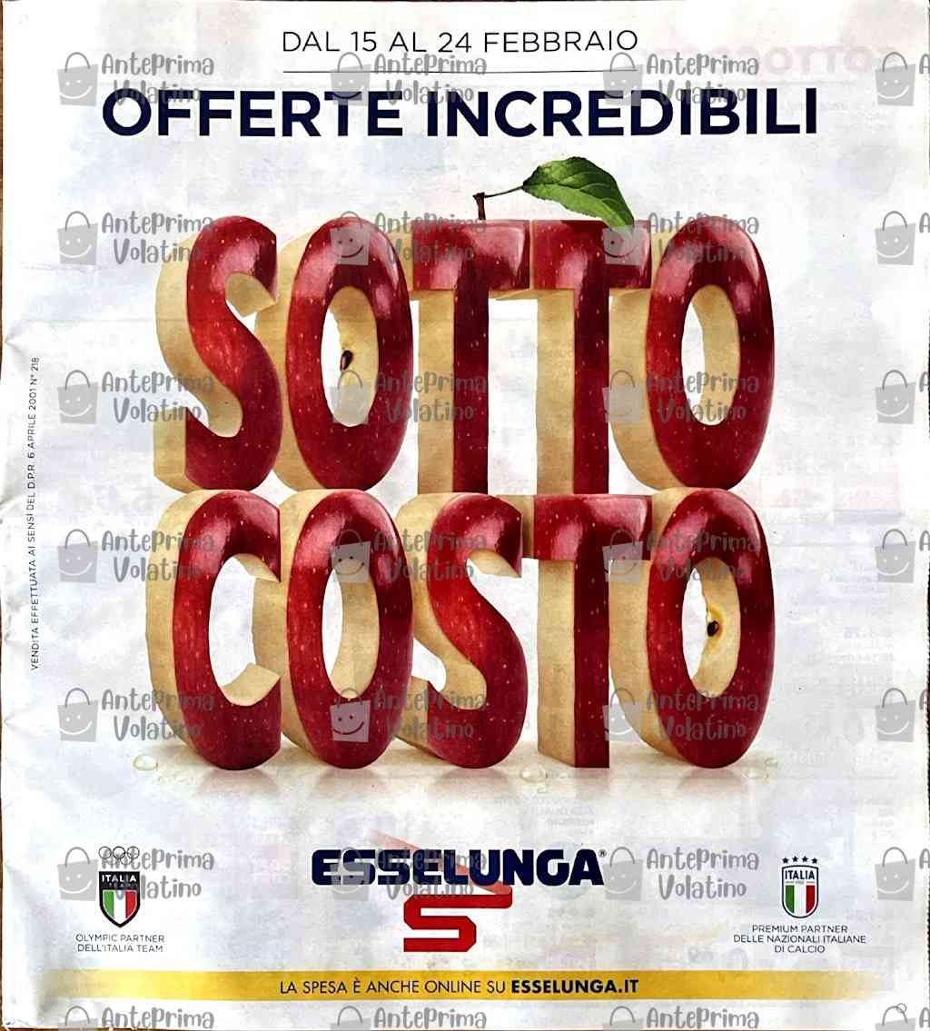 Volantino Esselunga dal 15 al 24 febbraio 2024