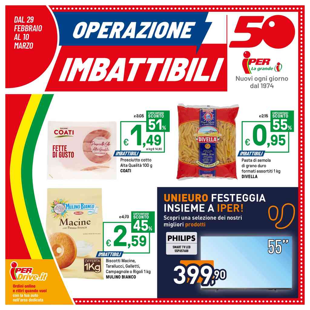Volantino Iper dal 29 febbraio al 10 marzo 2024