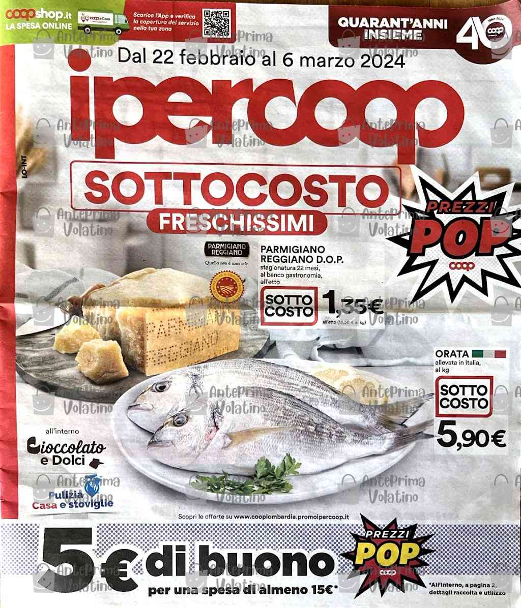 Volantino Ipercoop dal 22 febbraio al 6 marzo 2024
