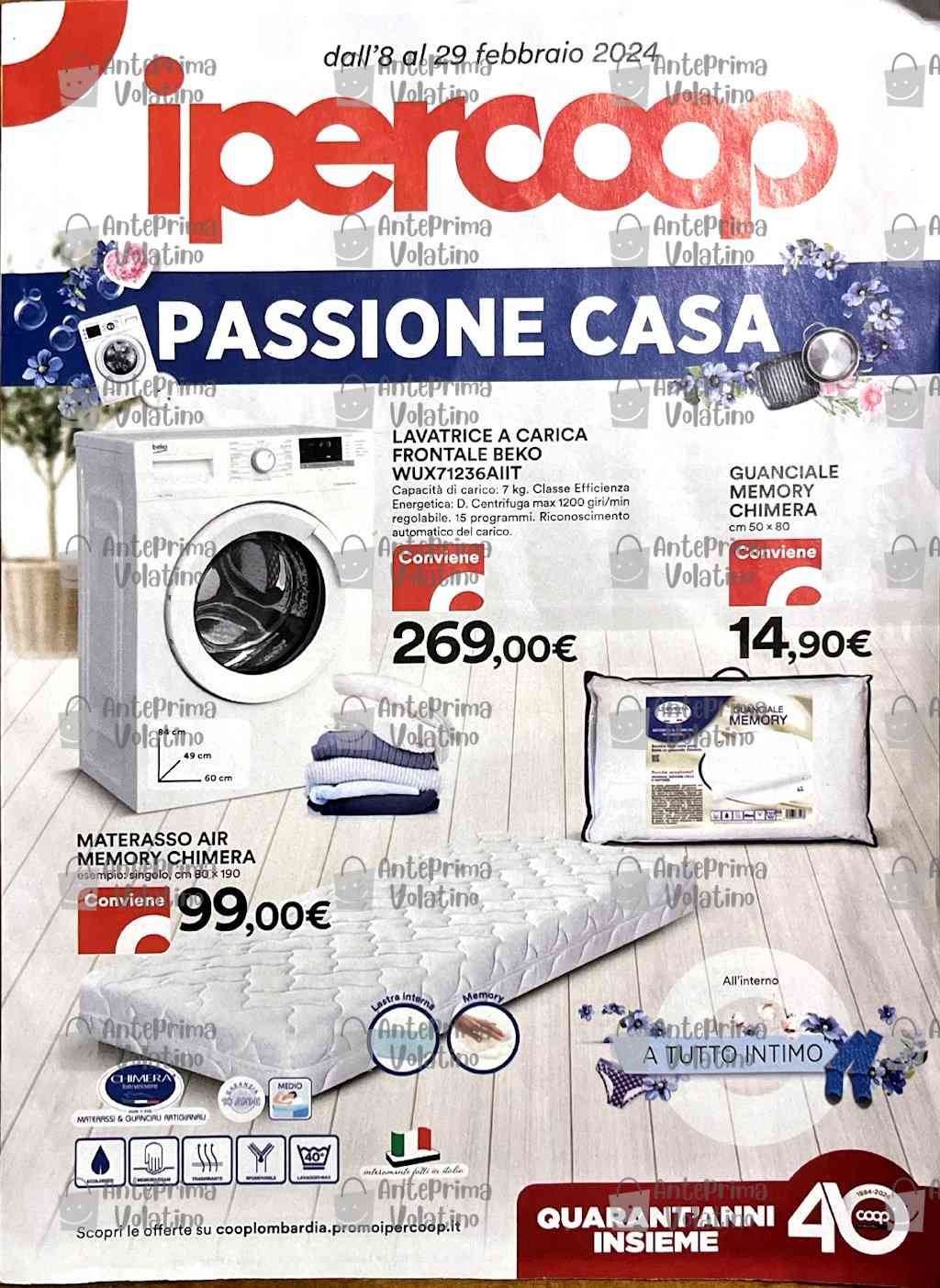 Volantino Ipercoop Passione Casa dal 8 al 29 febbraio 2024