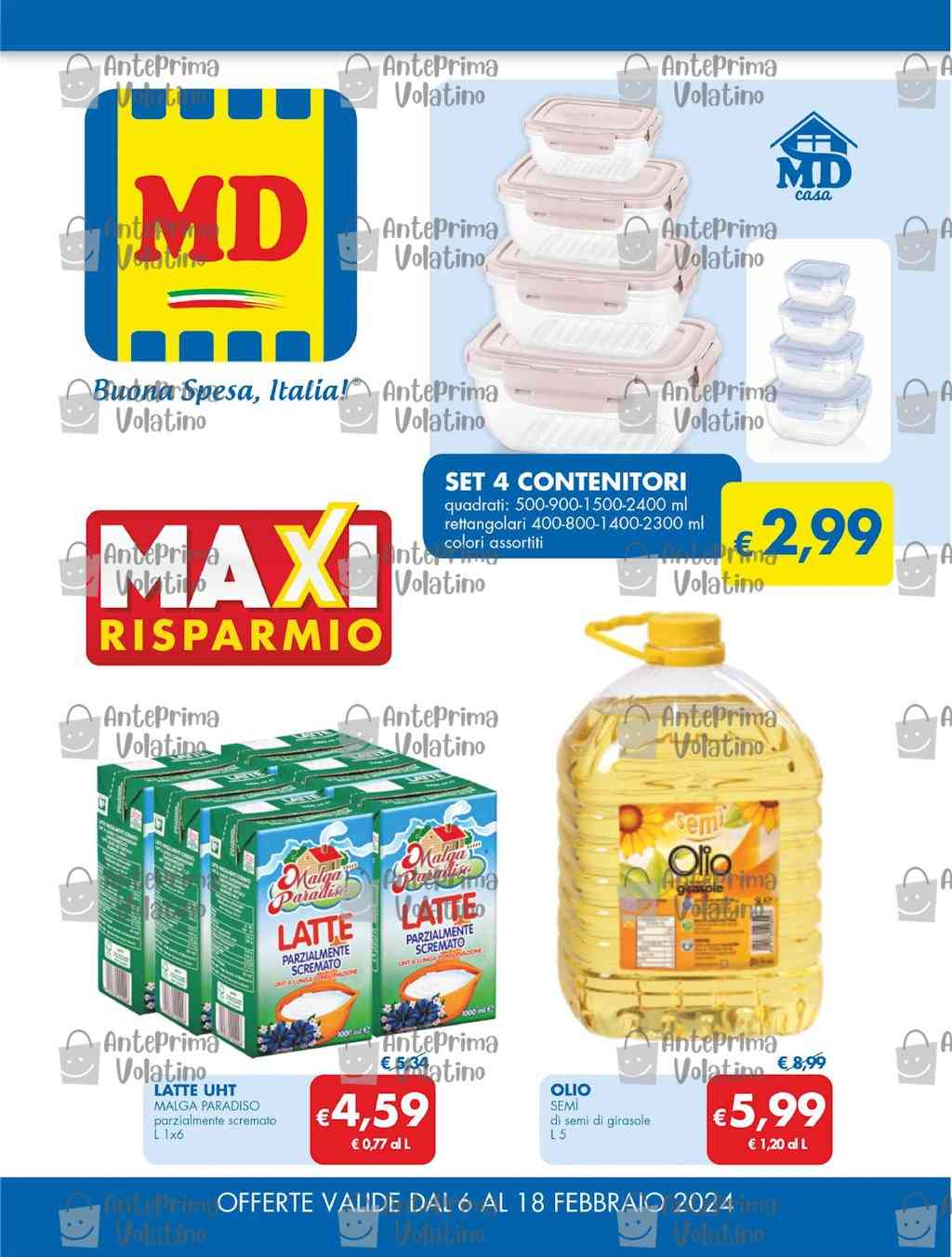 Volantino MD dal 6 al 18 febbraio 2024