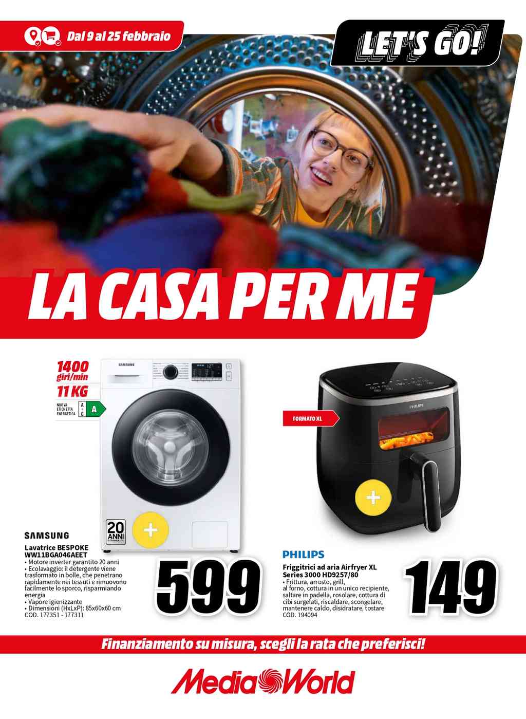 Volantino Mediaworld Speciale Casa dal 9 al 25 febbraio 2024
