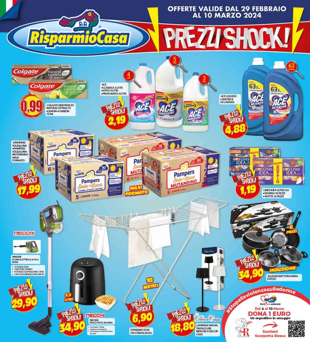 Volantino Risparmio Casa dal 29 febbraio al 10 marzo 2024