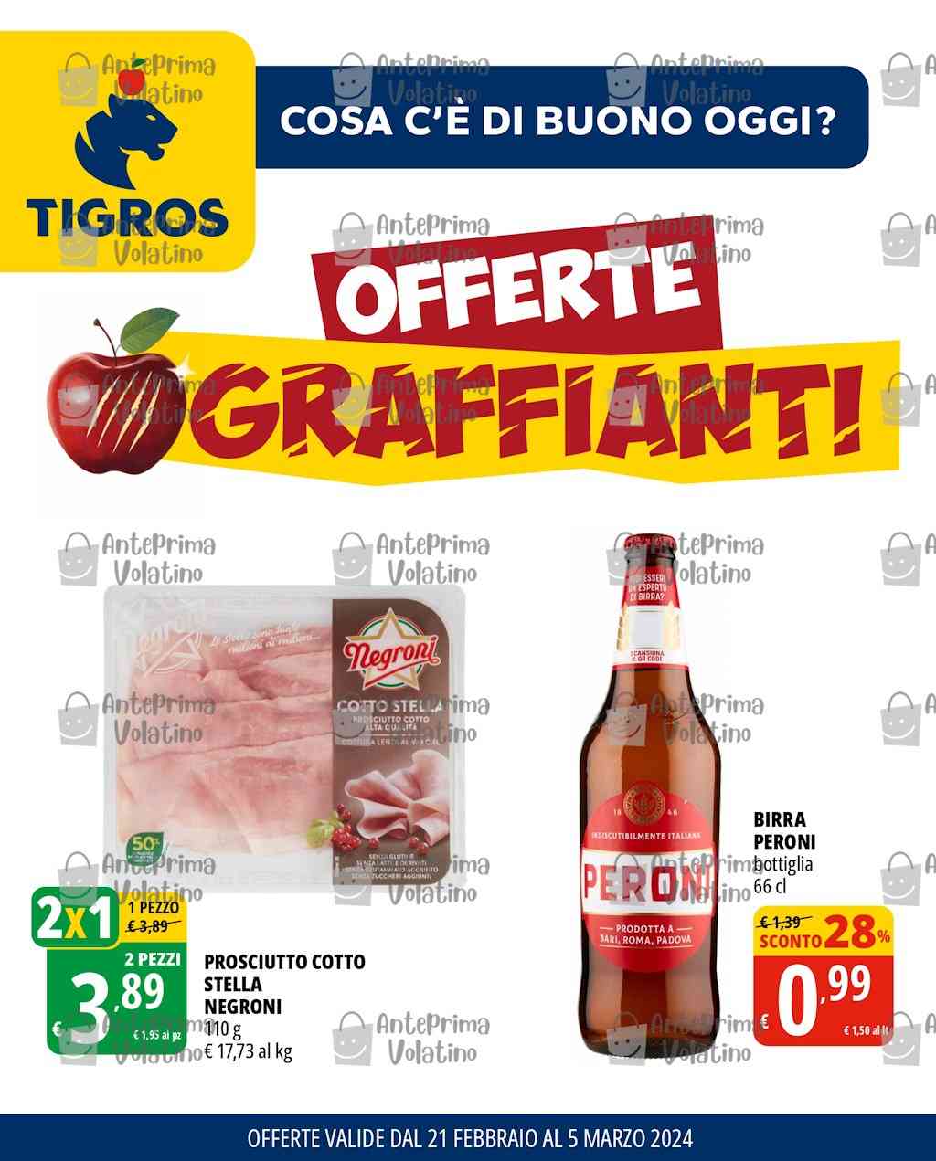 Volantino Tigros dal 21 febbraio al 5 marzo 2024
