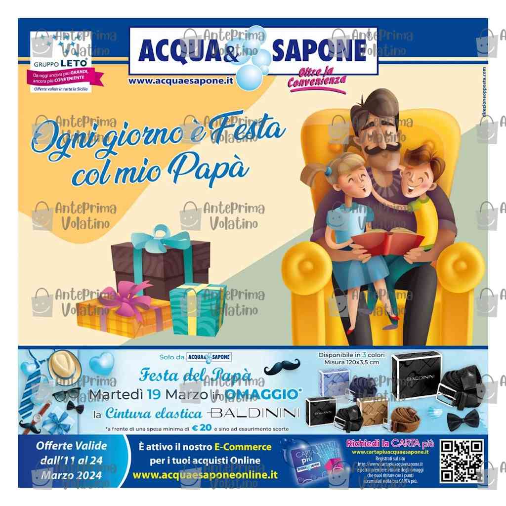 Volantino Acqua e Sapone Sicilia dal 11 al 24 marzo 2024