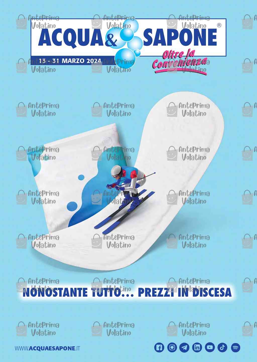 Volantino Acqua e Sapone Toscana e Umbria dal 13 al 31 marzo 2024