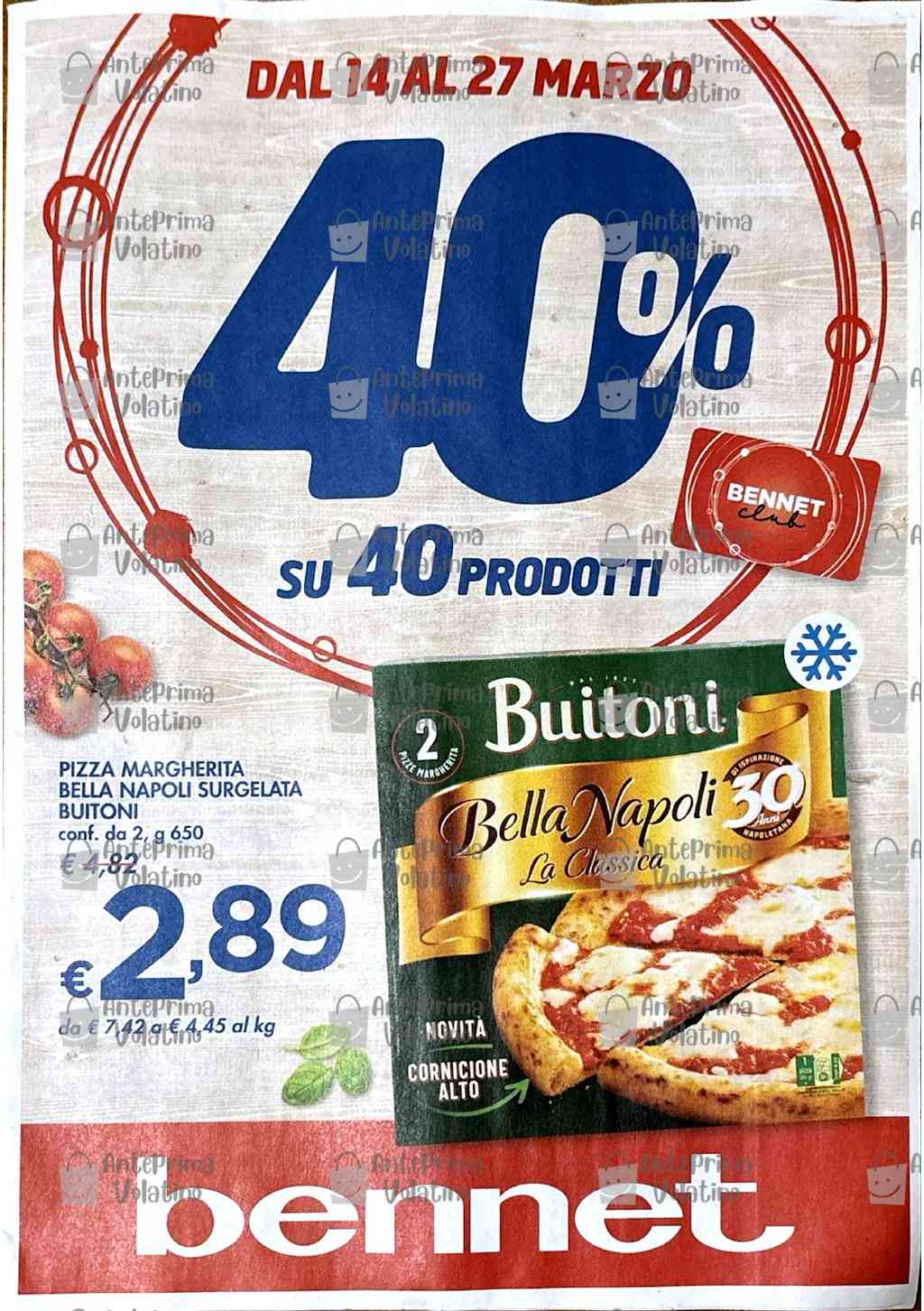 Volantino Bennet dal 14 al 27 marzo 2024