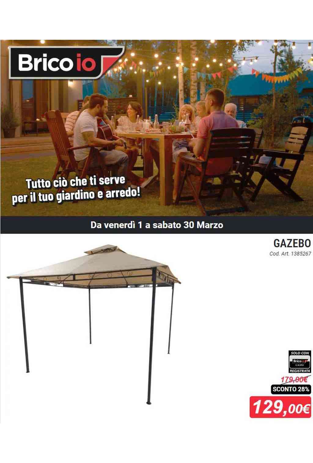 Volantino Brico Io Arredo Giardino dal 1 al 30 marzo 2024