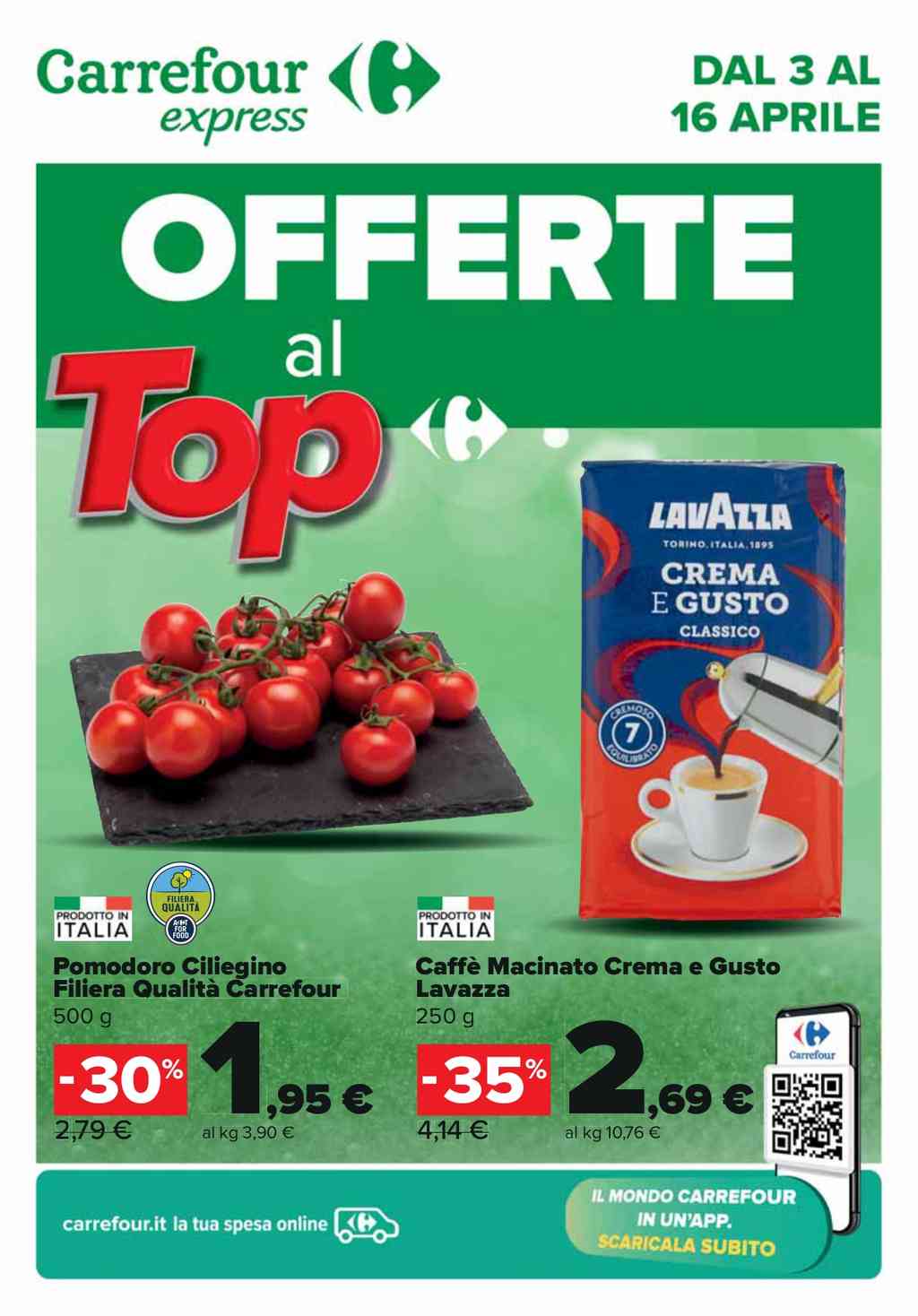 Volantino Carrefour Express dal 3 al 16 aprile 2024