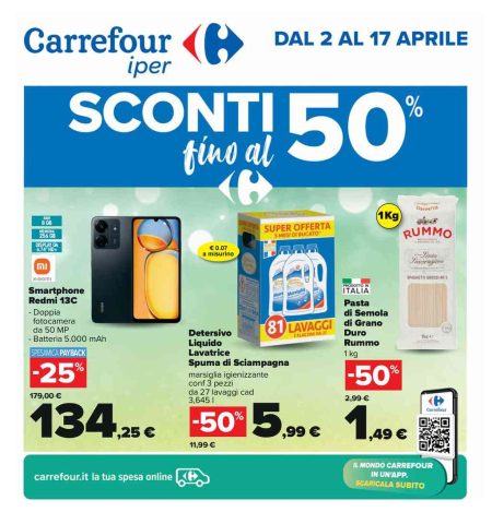 Volantino Carrefour Iper dal 2 al 17 aprile 2024