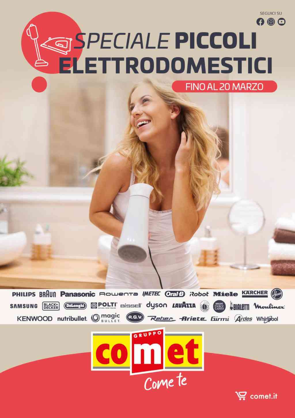 Volantino Comet Elettrodomestici dal 14 al 20 marzo 2024