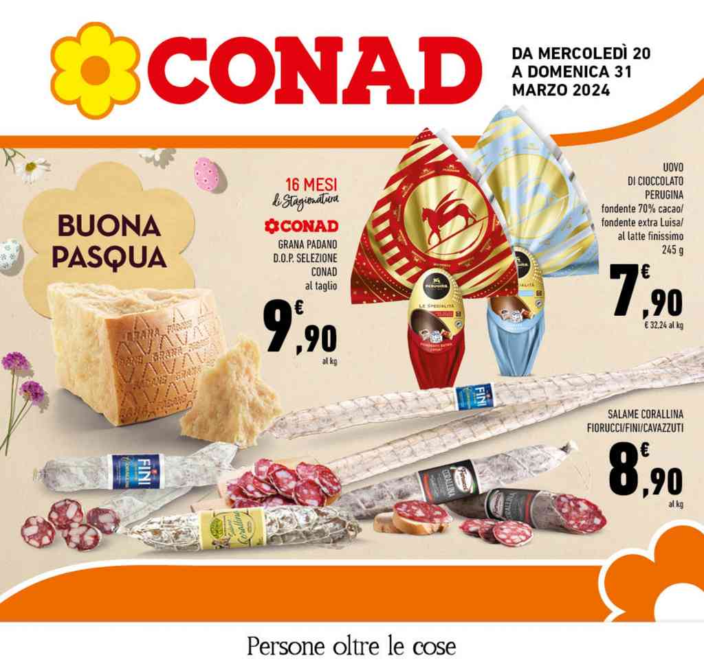 Volantino Conad Lazio dal 20 al 31 marzo 2024