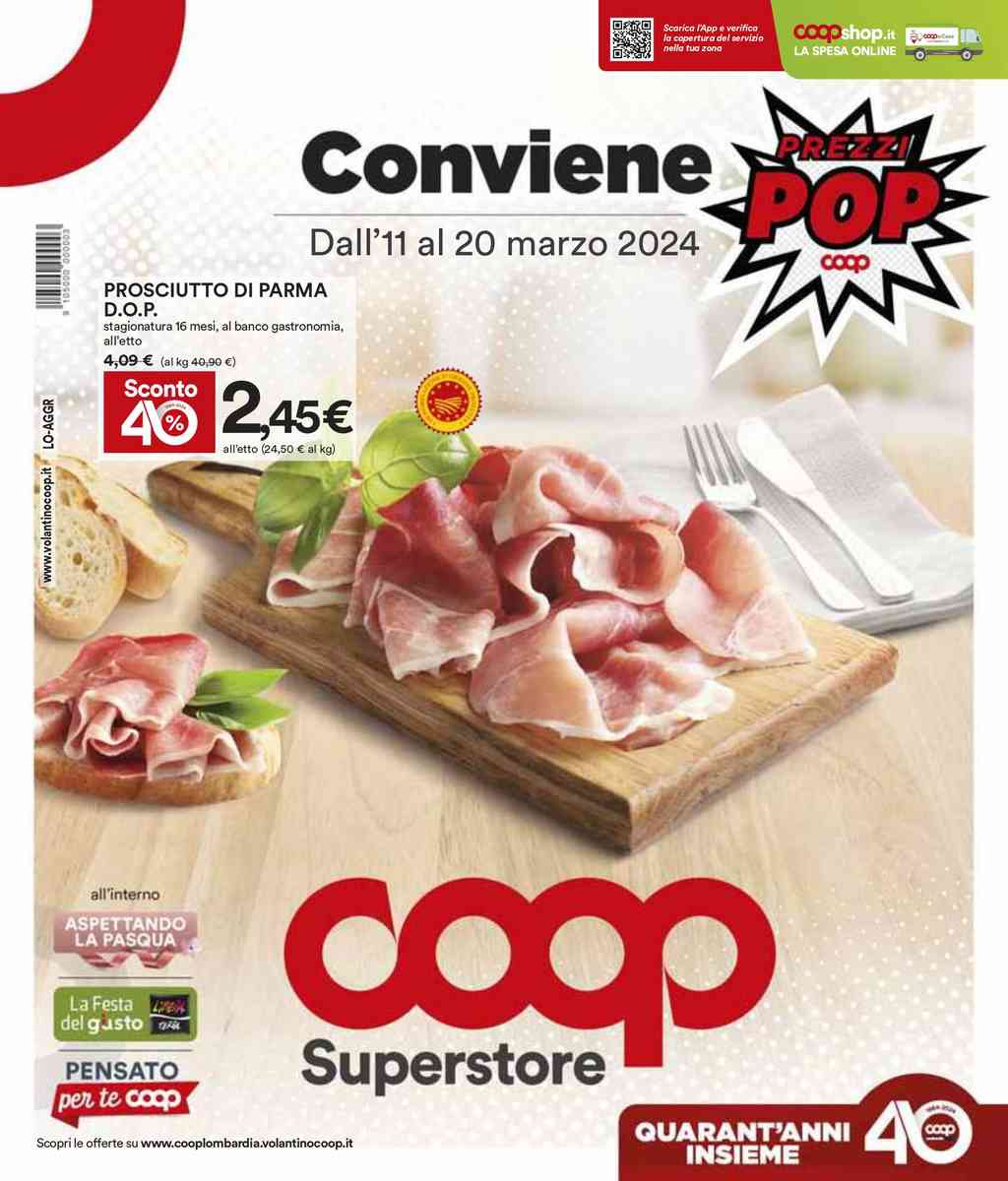 Volantino Coop dal 11 al 20 marzo 2024